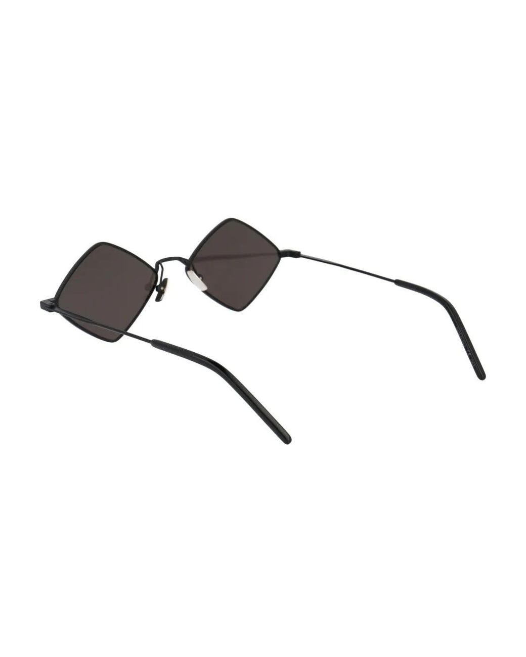 Saint Laurent Black Geometric-Frame Sunglasses