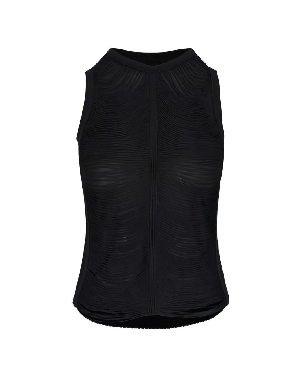 Akris Black Fringed-Embellishment Top
