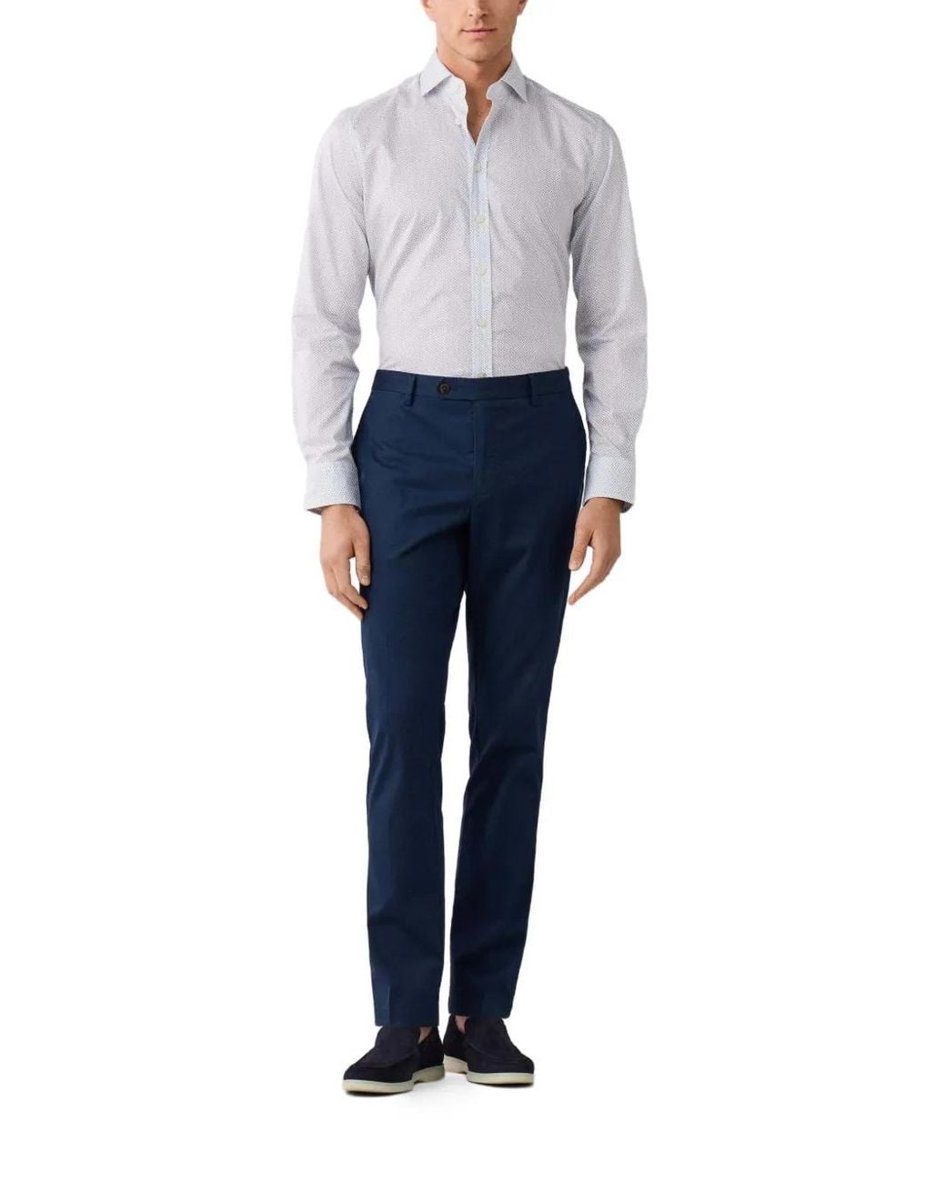 Hackett Blue Chemise En Coton for men