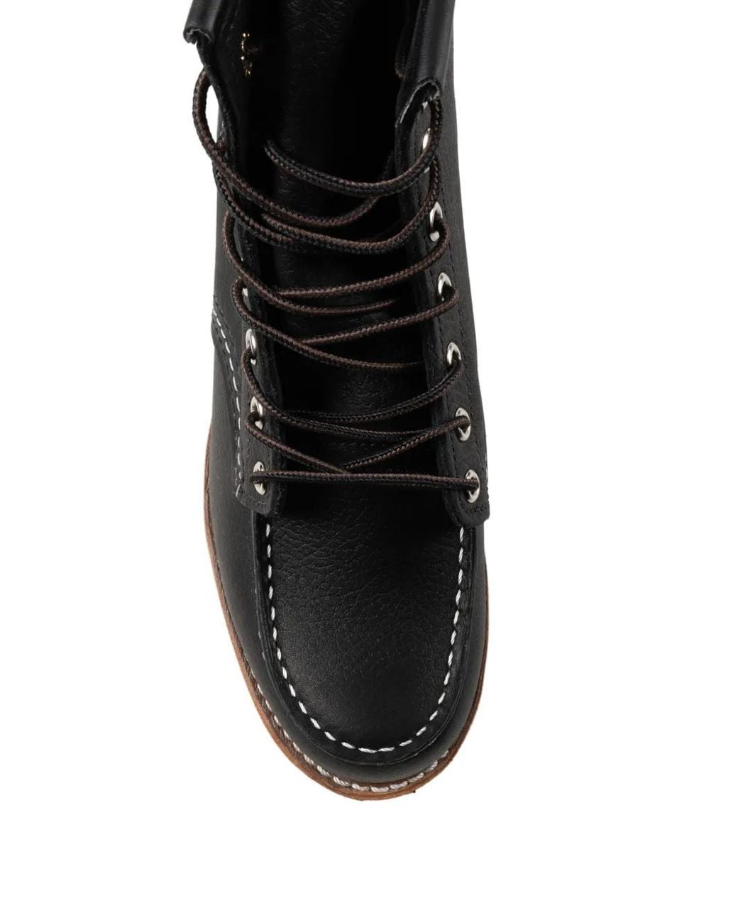 Red Wing Black Roughneck Combat Boots for men