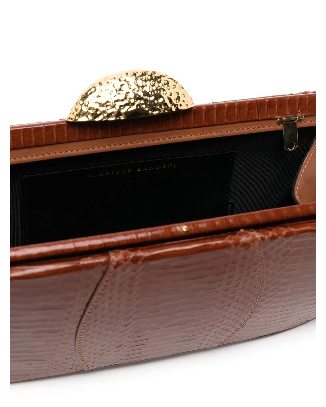 Giuseppe Zanotti Brown Eve Clutch Bag