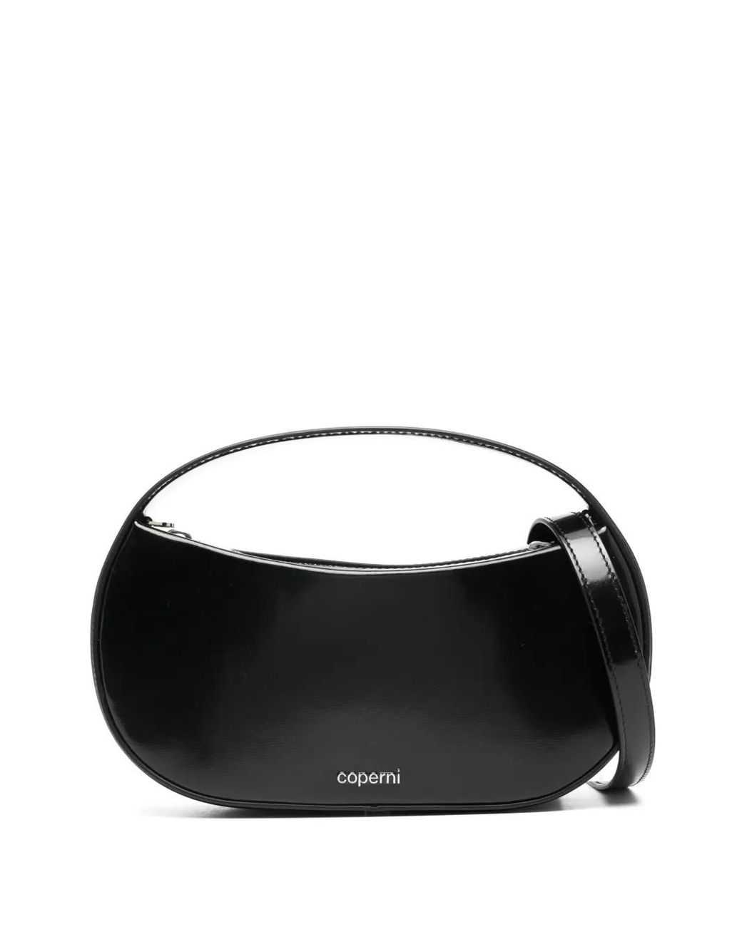 Coperni Black Small Sound Swipe Tote Bag