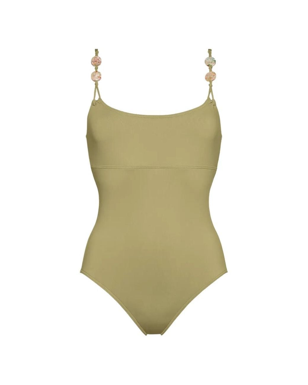 Eres Green Lynda Bead-Embellished Swimsuit