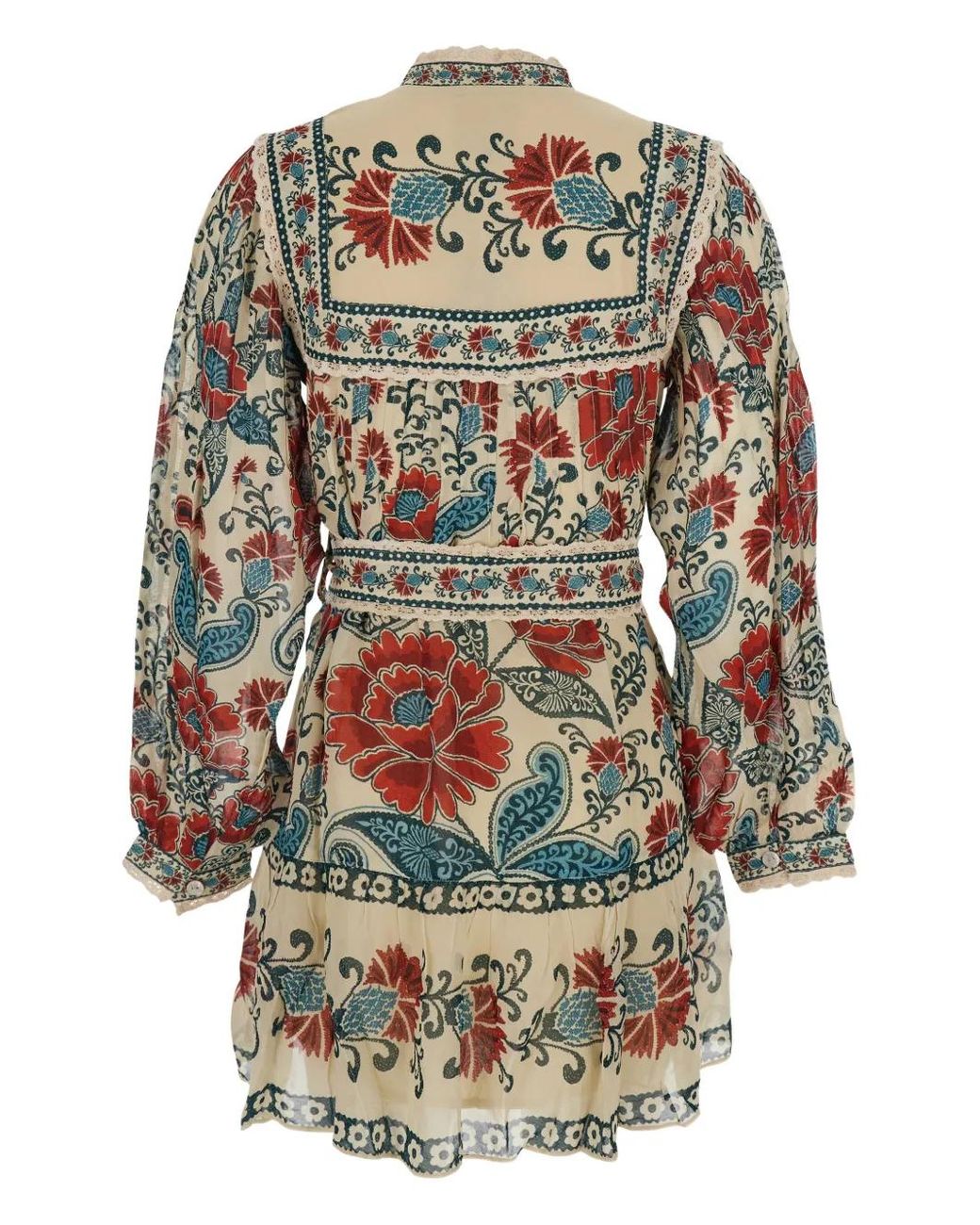 FARM Rio Print-Floral Button Mini Dress | Lyst