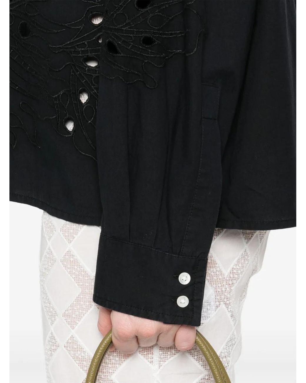 Pinko Black Bead-Embellished Shirt