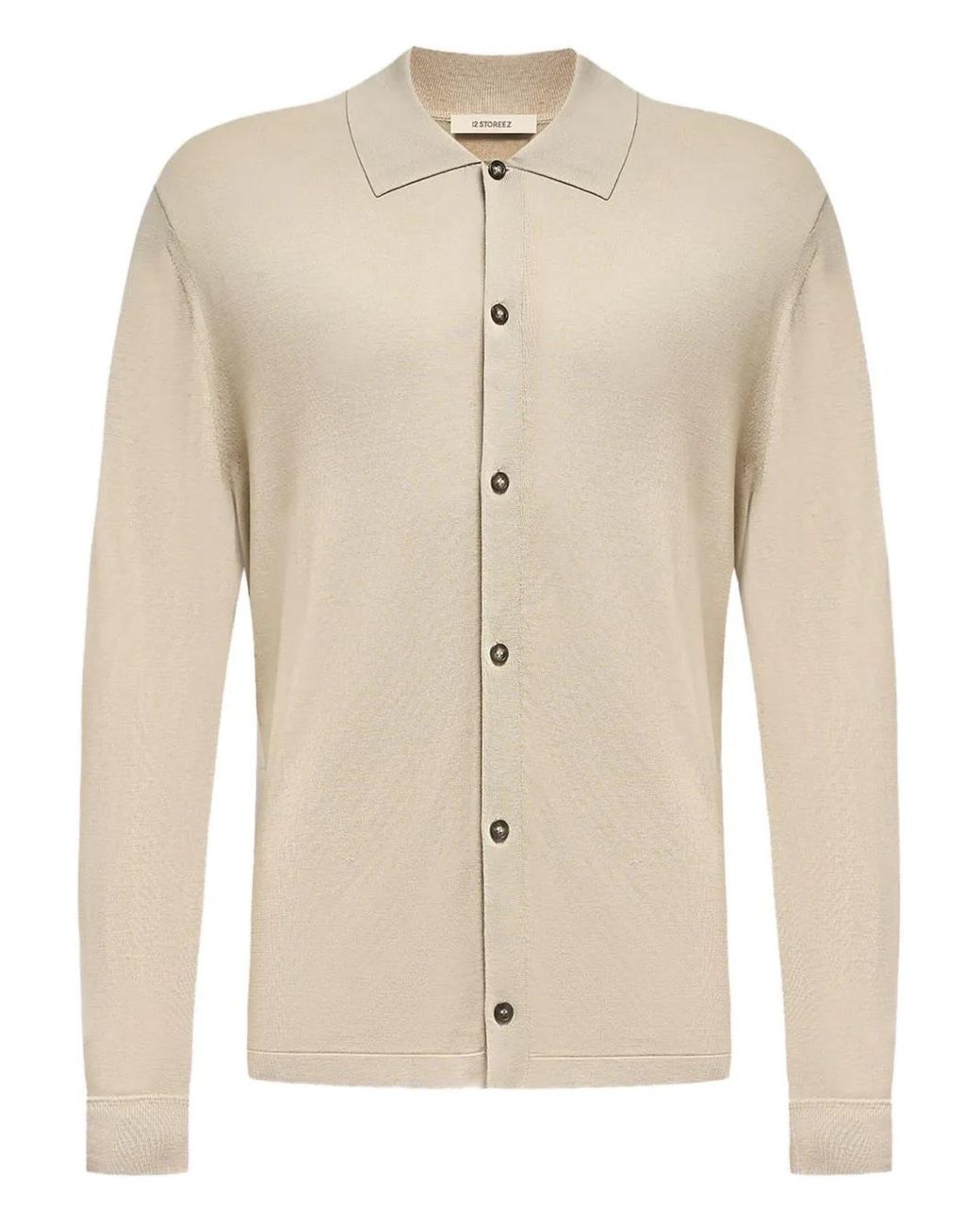 12 STOREEZ Natural Buttoned Silk-Cotton Shirt for men