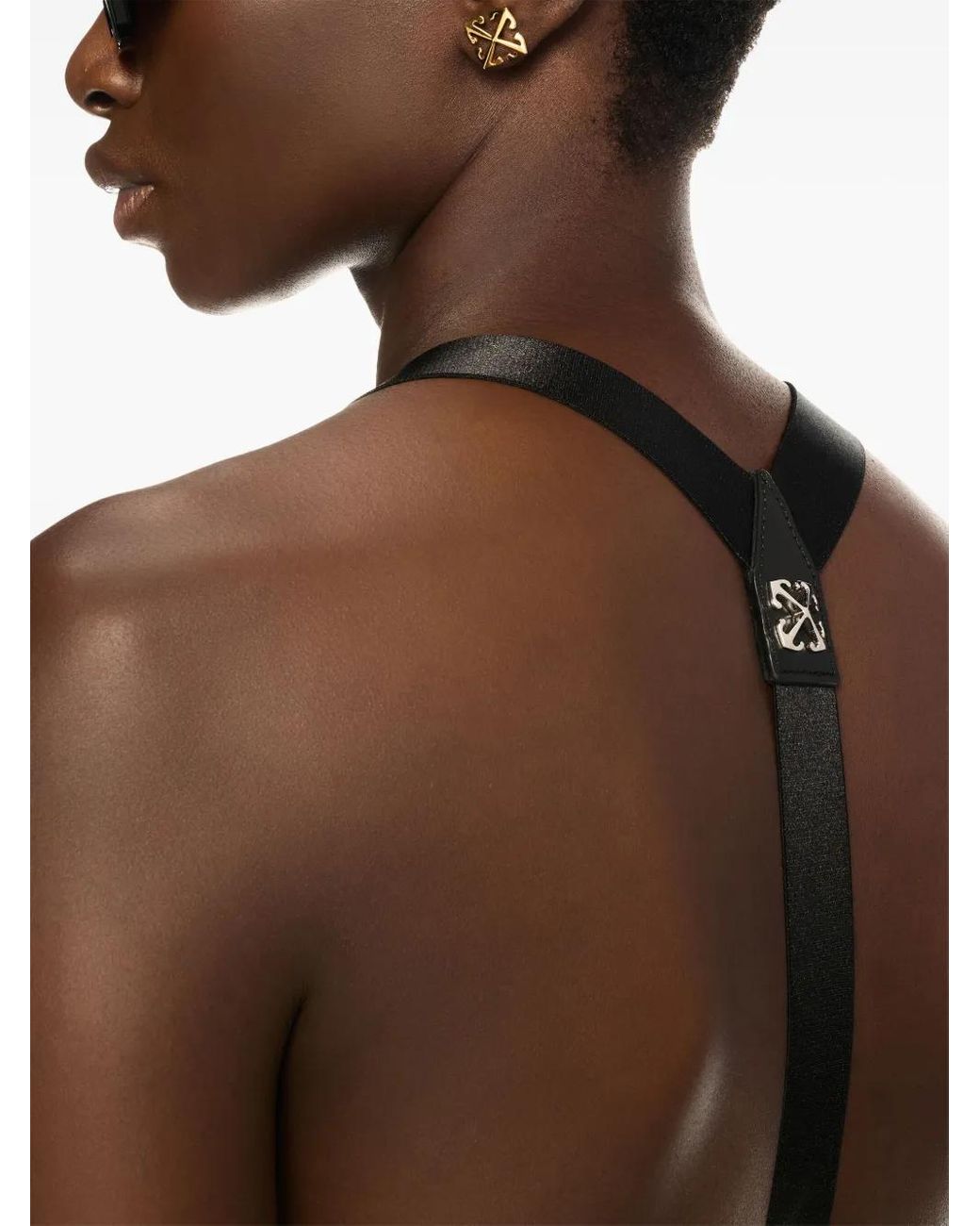 Off-White c/o Virgil Abloh Black Ribbed Dress