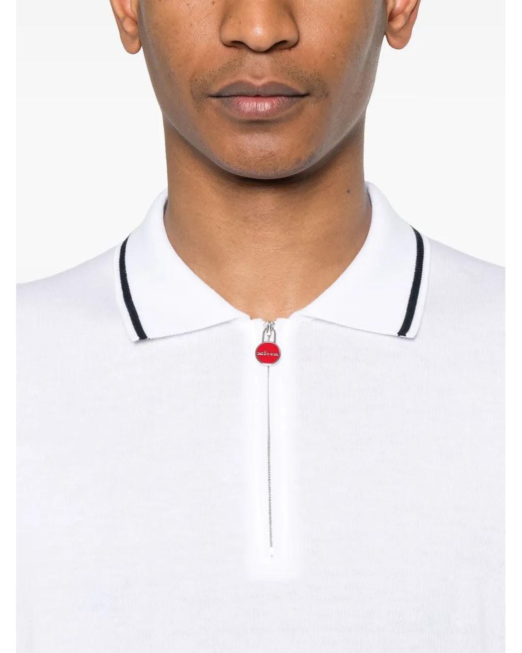 Kiton White Ciro Polo Shirt for men