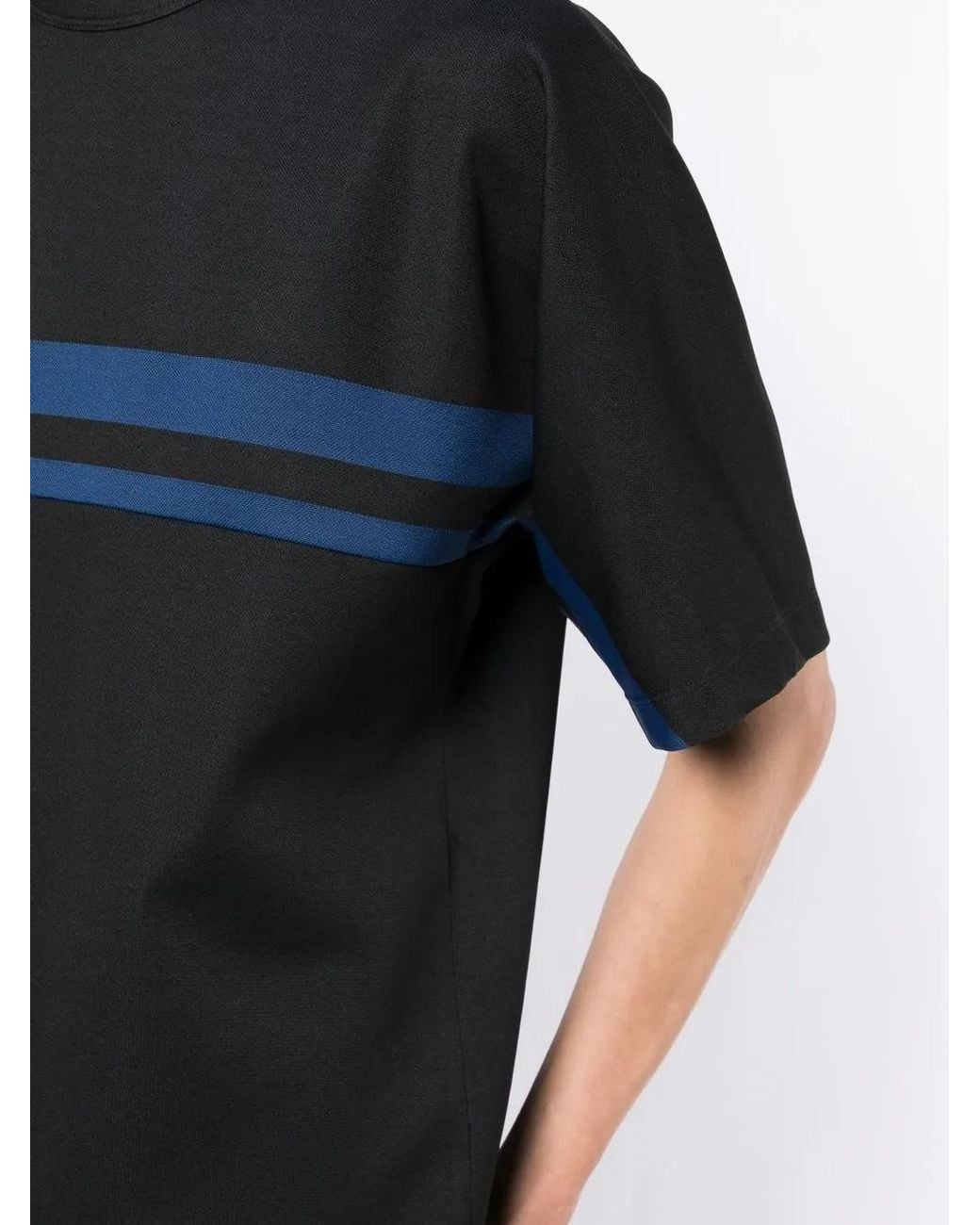 3.1 Phillip Lim Black Striped Crew-Neck T-Shirt for men