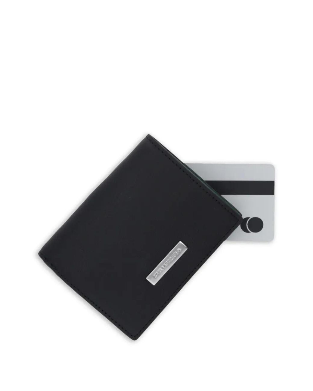 Karl Lagerfeld Black Logo-Print Wallet