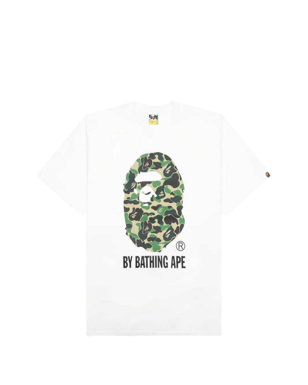 A Bathing Ape White Logo-Patch T-Shirt for men