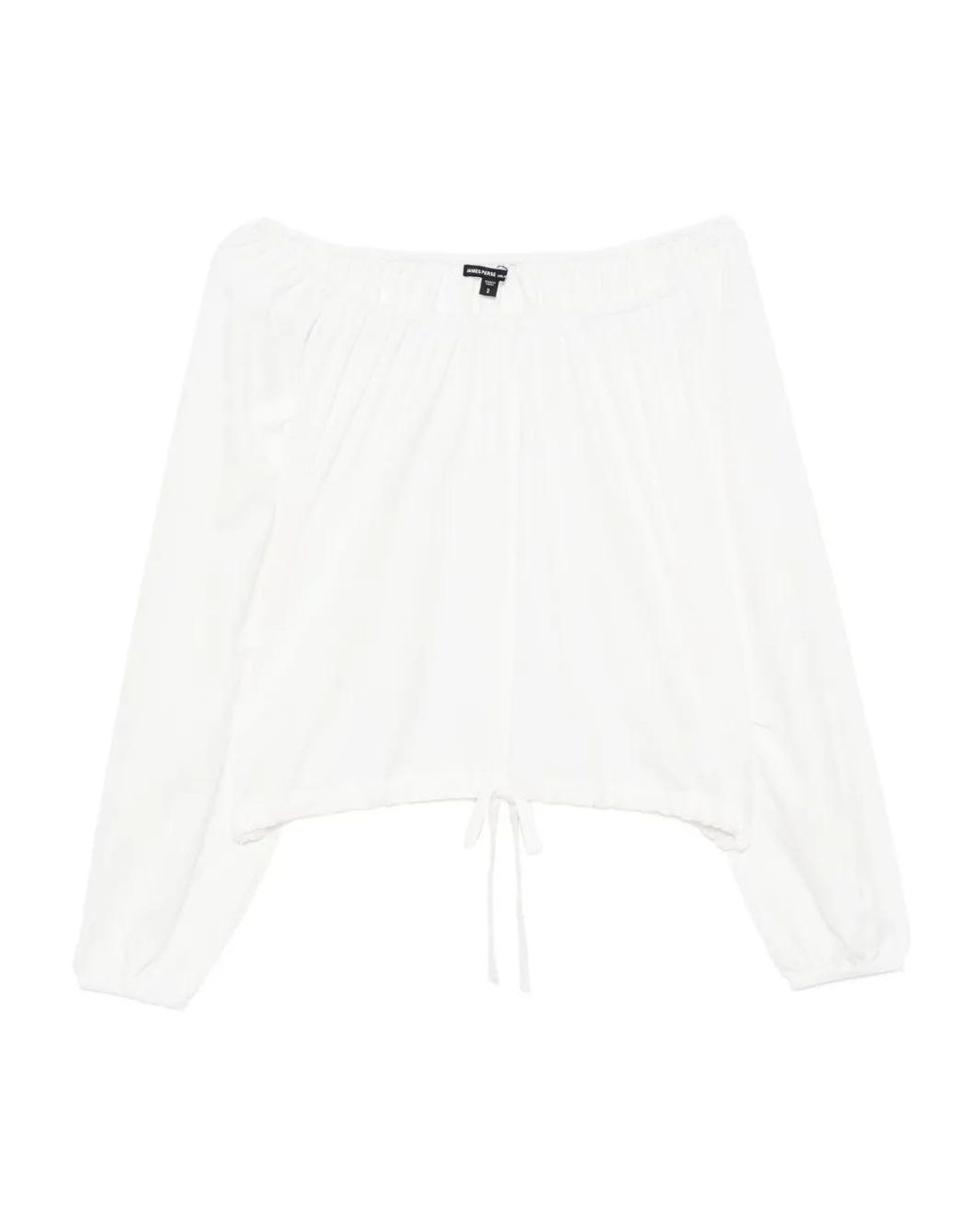 James Perse White Long-Sleeved Top