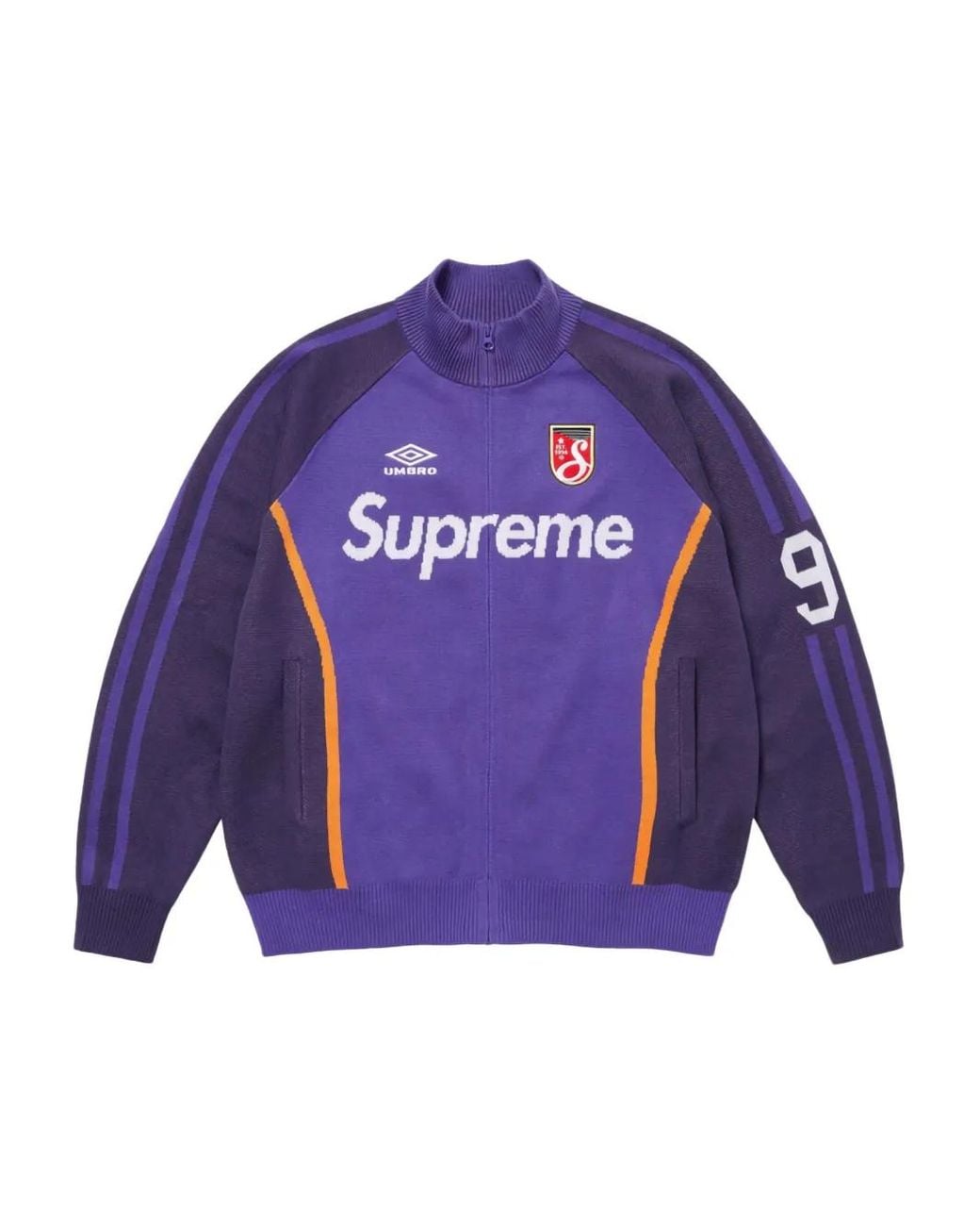 Supreme X Umbro Zip-Up Sweatshirt in Purple | Lyst UK