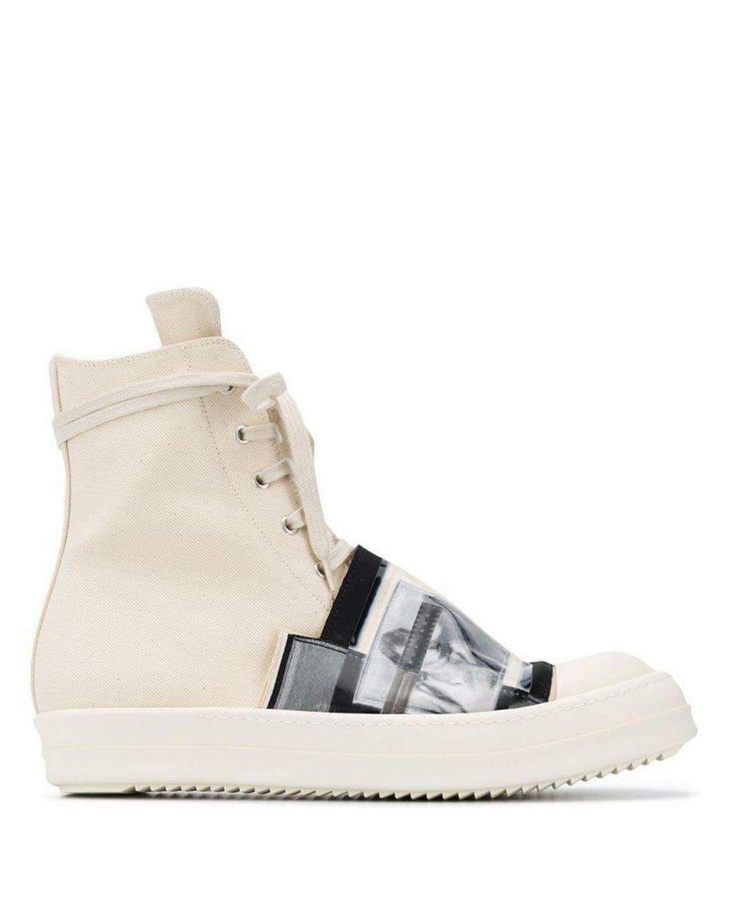 Rick Owens Patch Detail Hi-top Sneakers for Men | Lyst