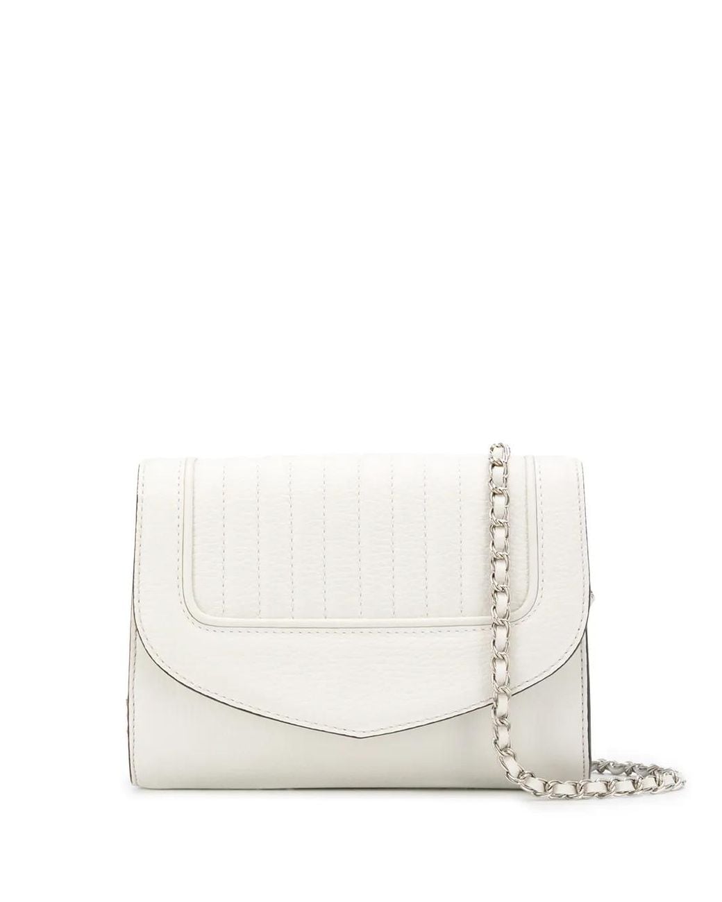 Delage White Jeanne Pm Clutch