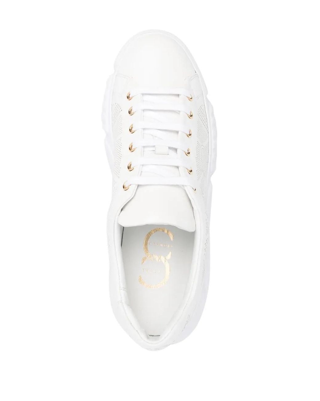 Baskets À Lacets Casadei en coloris White