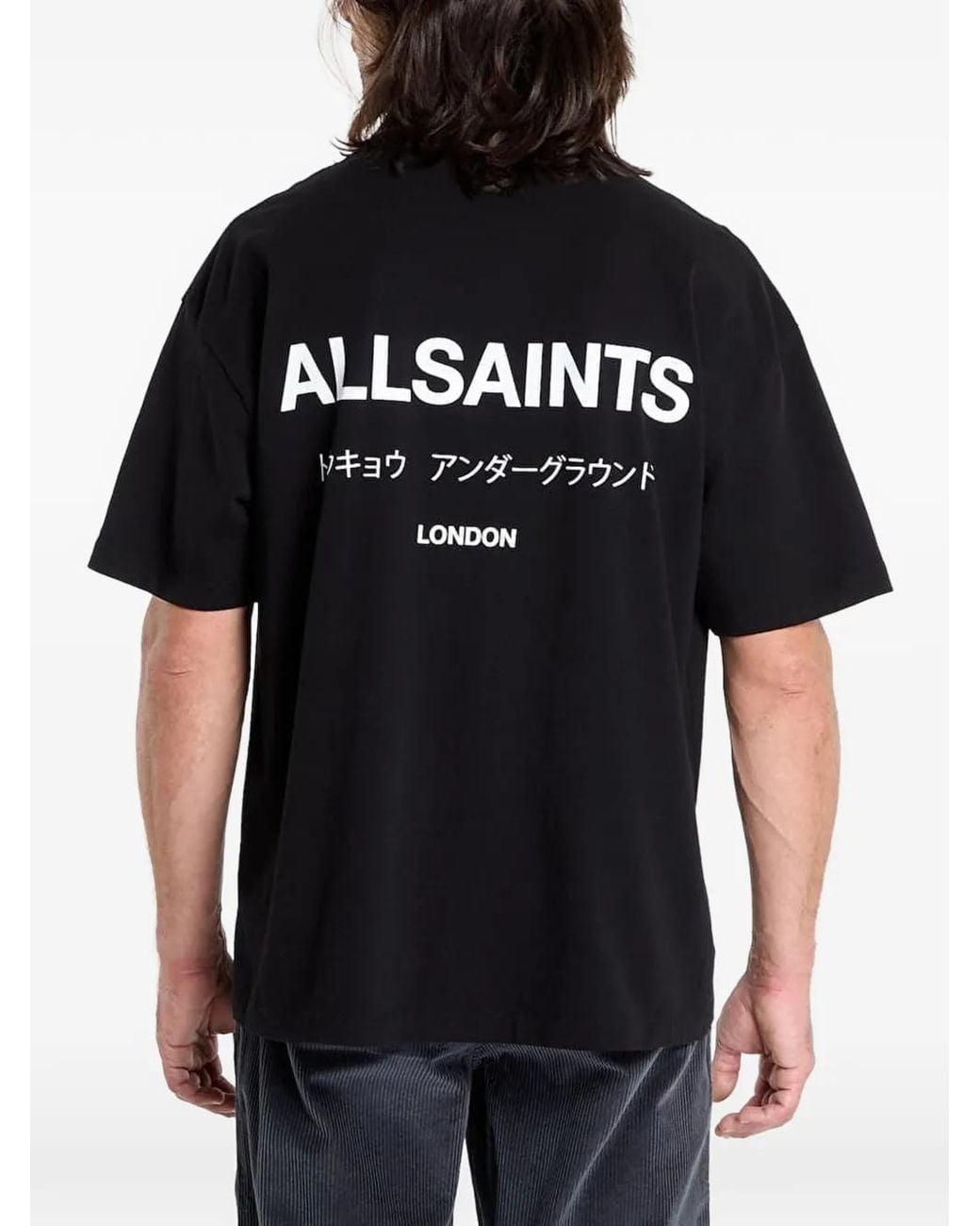 AllSaints Black Underground T-Shirt for men