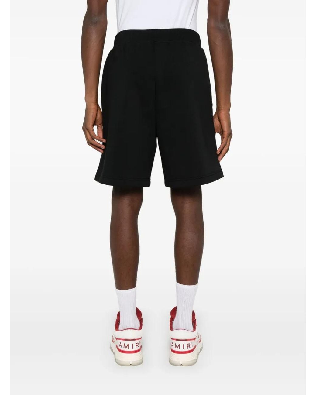 Pantalones Cortos De Deporte Con Logo Afelpado DSquared² de hombre de color Black