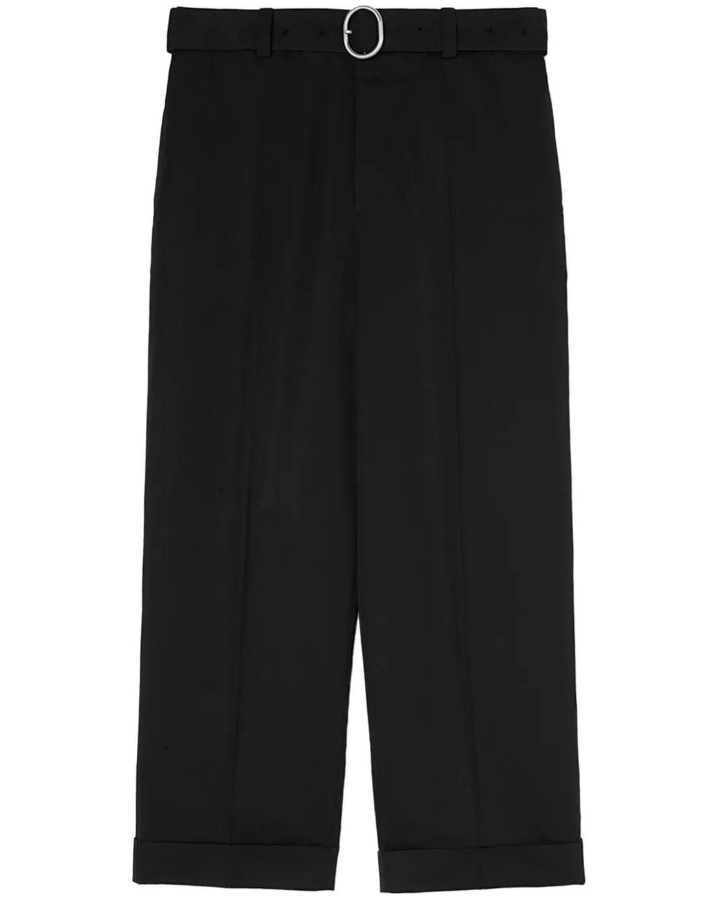 Jil Sander Black Belted Trousers for men