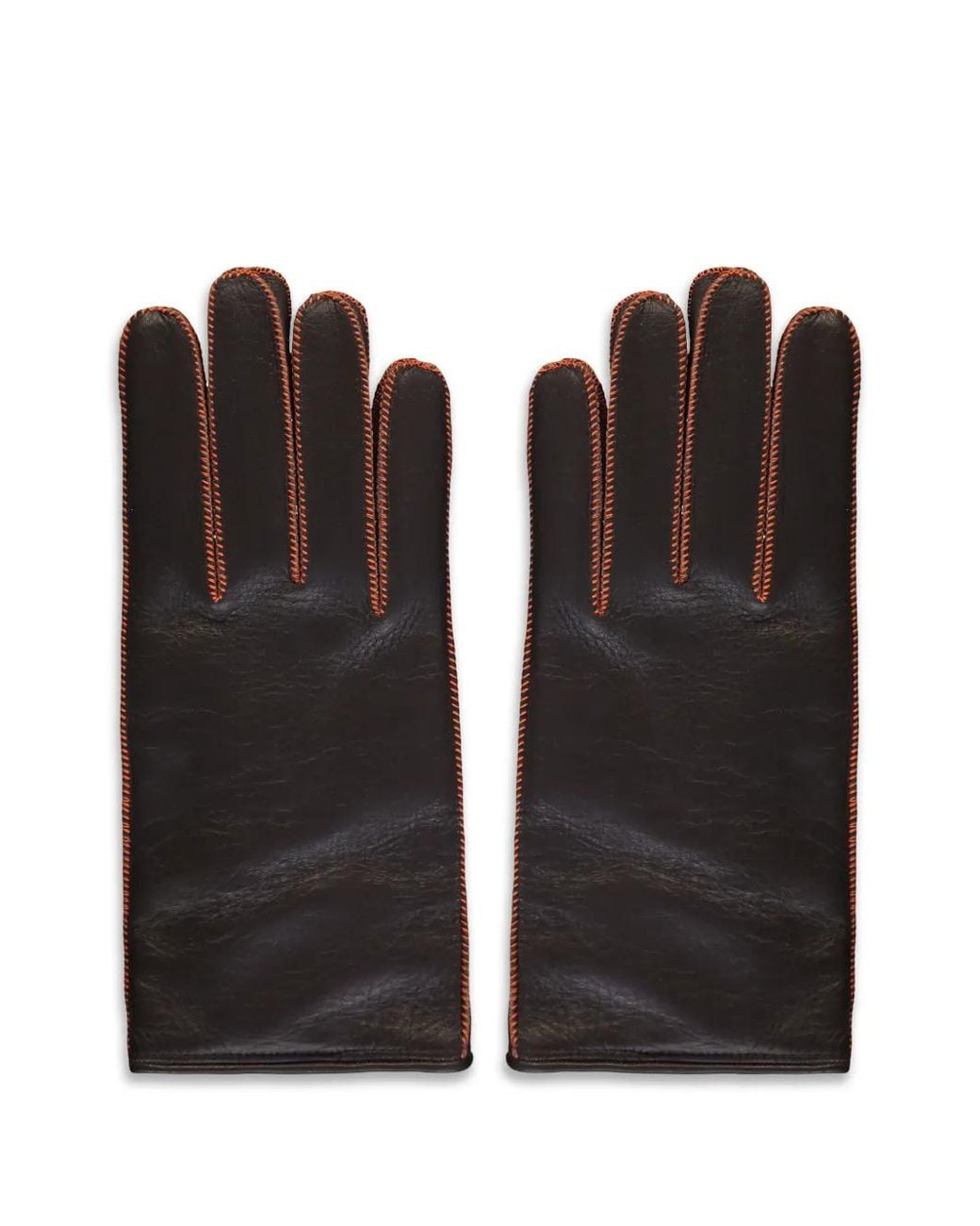Moorer Black Seam Gloves for men