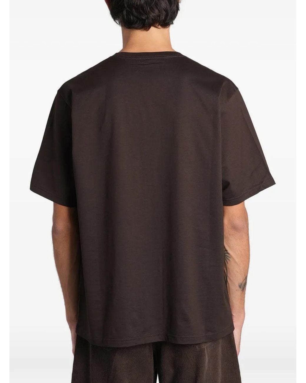 Ssstein Black Crew-Neck T-Shirt for men