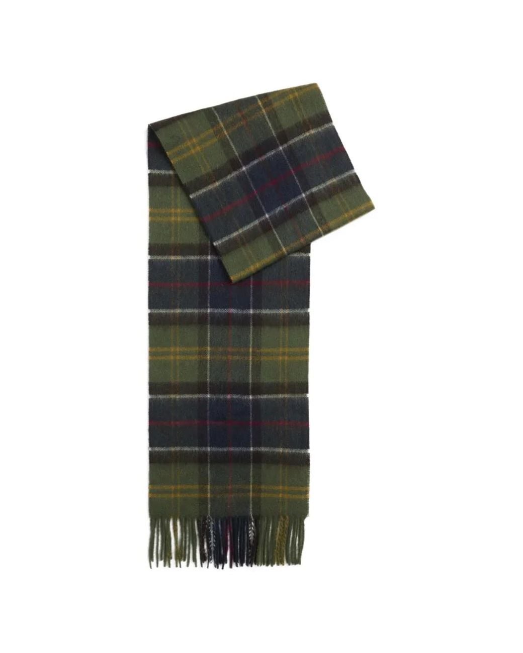 Barbour Green Tartan Scarf for men