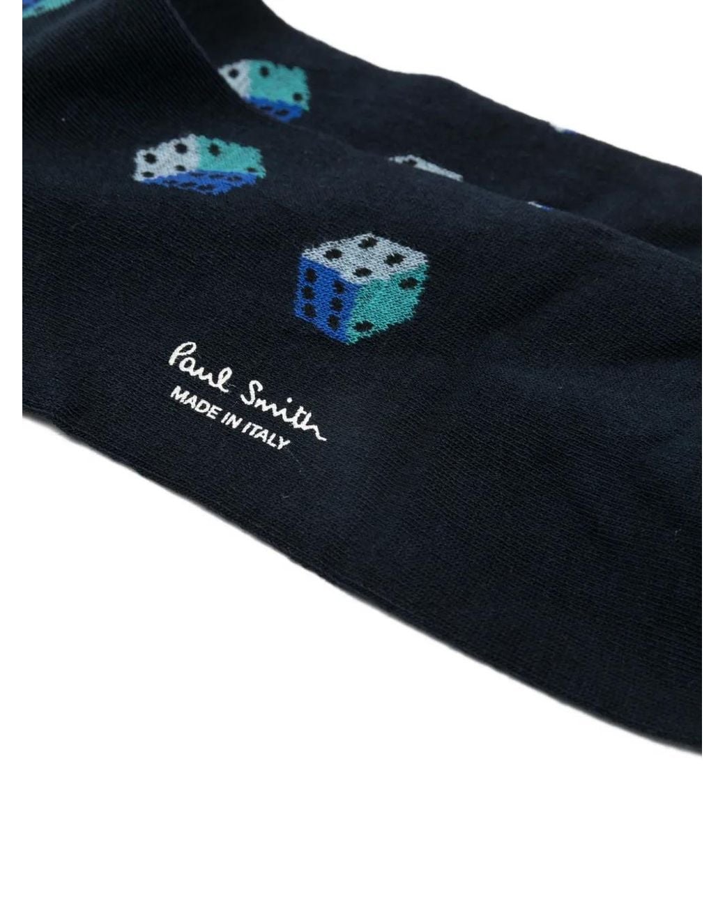 Paul Smith Black Dice-Pattern Socks for men