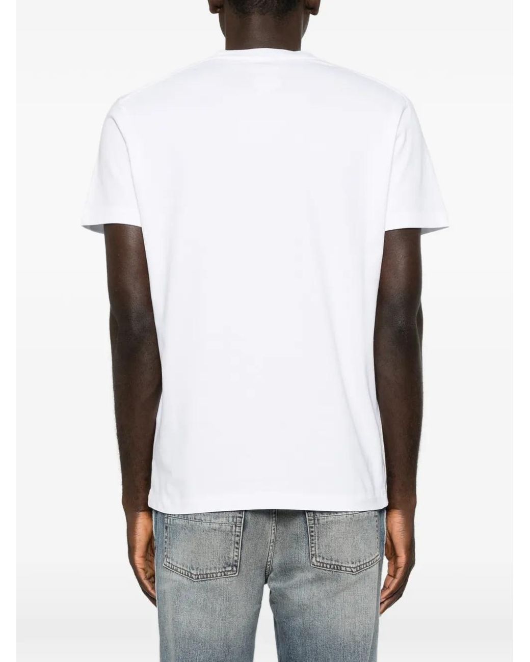 DSquared² White Short-Sleeve Logo-Print T-Shirt for men