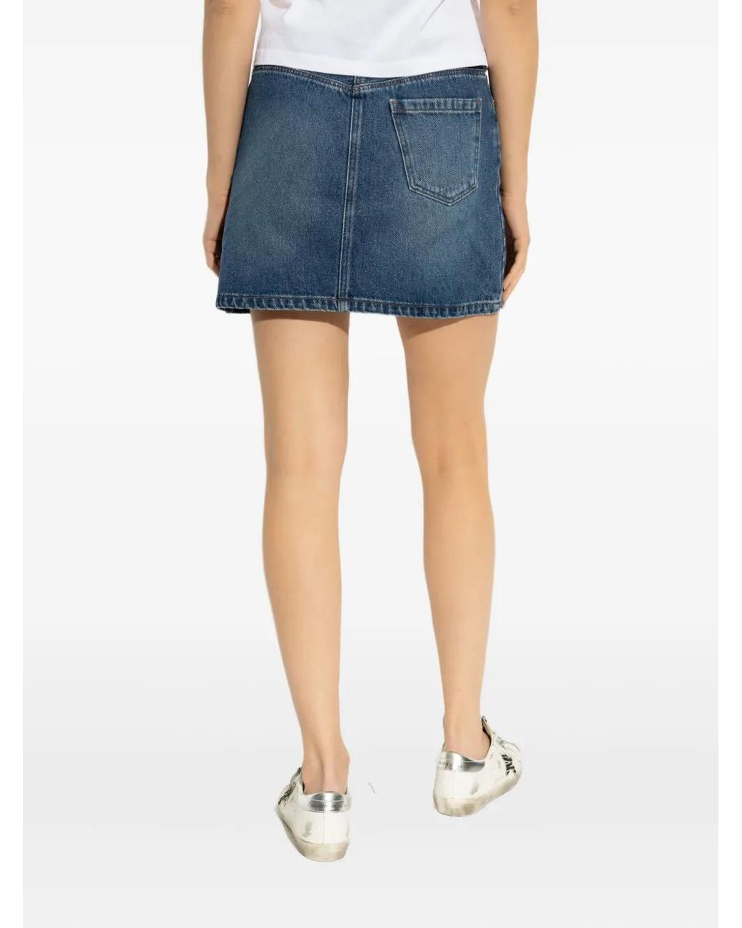 Minifalda Moss A.P.C. de color Blue