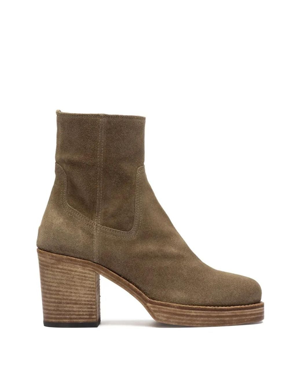 Officine Creative Brown Dahlia Suede Ankle Boots