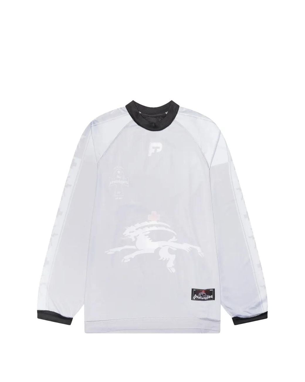 PROTOTYPES White Inside-Out Football Jumper for men