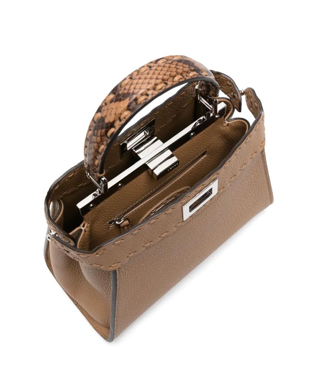 Fendi Natural Peekaboo Mini Bag