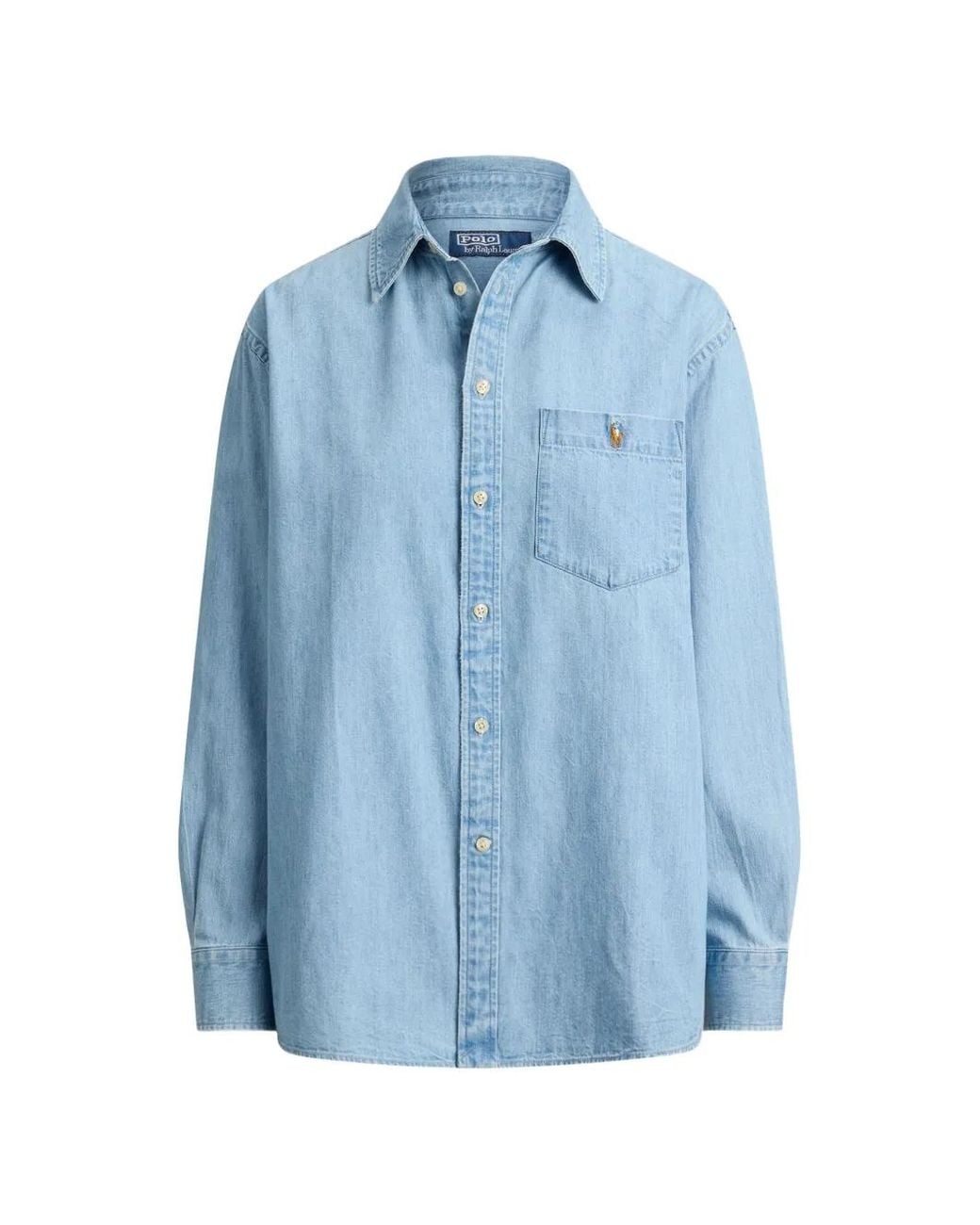 Polo Ralph Lauren Blue Chest-Pocket Denim Shirt