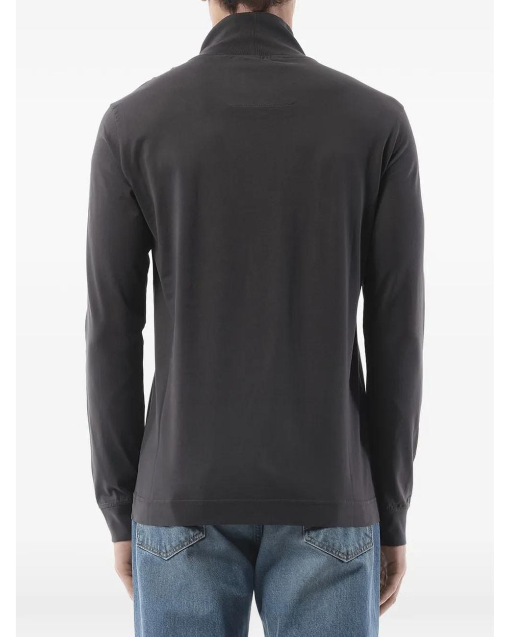 Givenchy Black Logo-Embroidered Turtleneck T-Shirt for men
