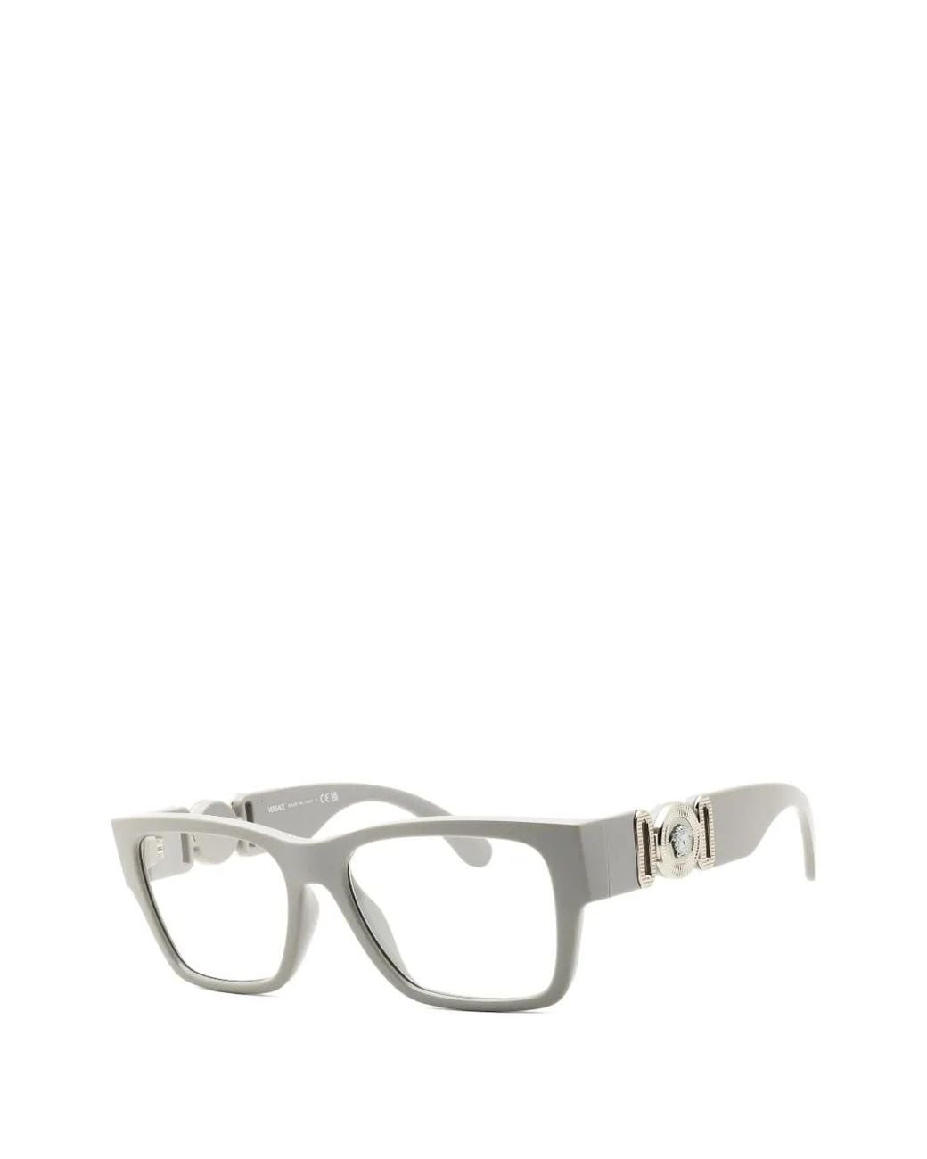 Versace White Rectangle-Frame Glasses for men