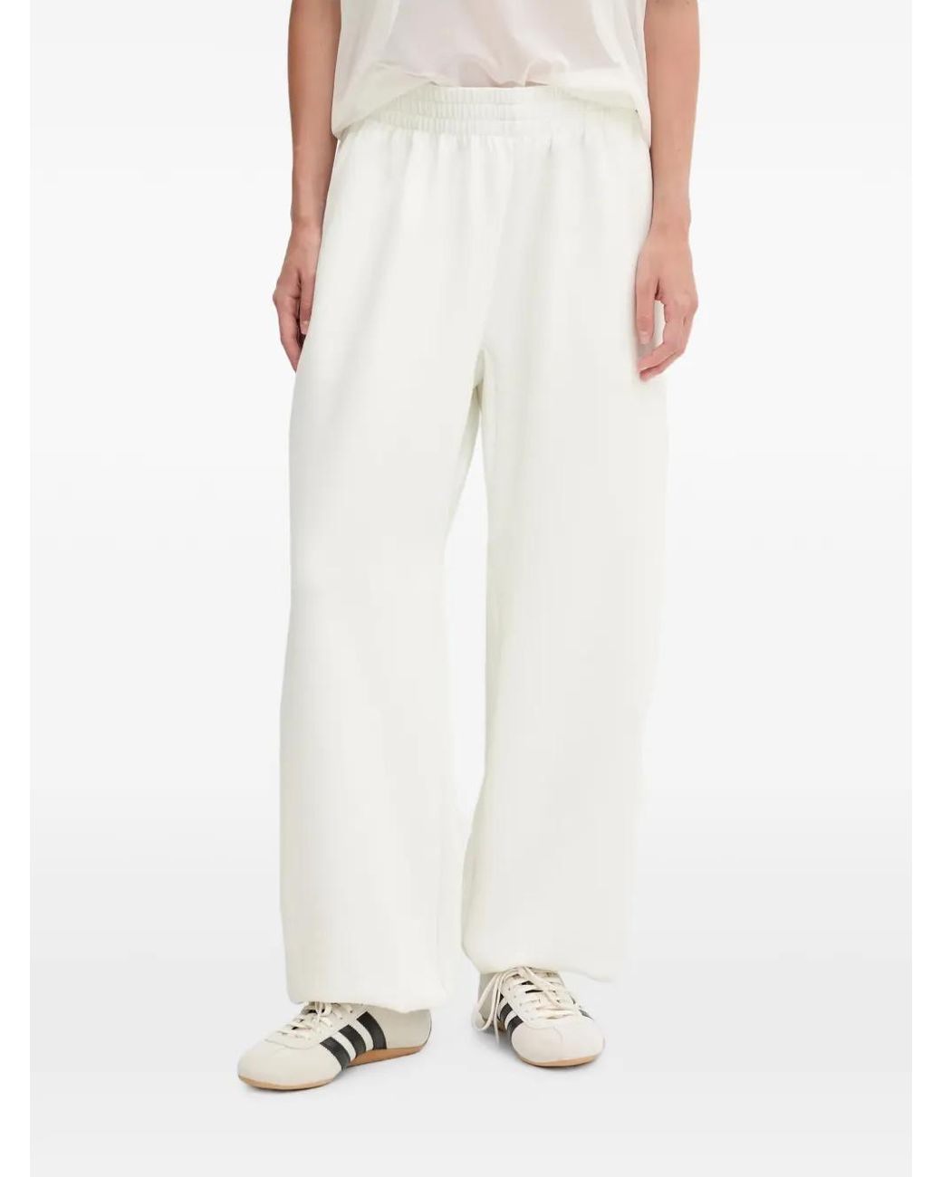 Adidas White Soft Lux Track Pants
