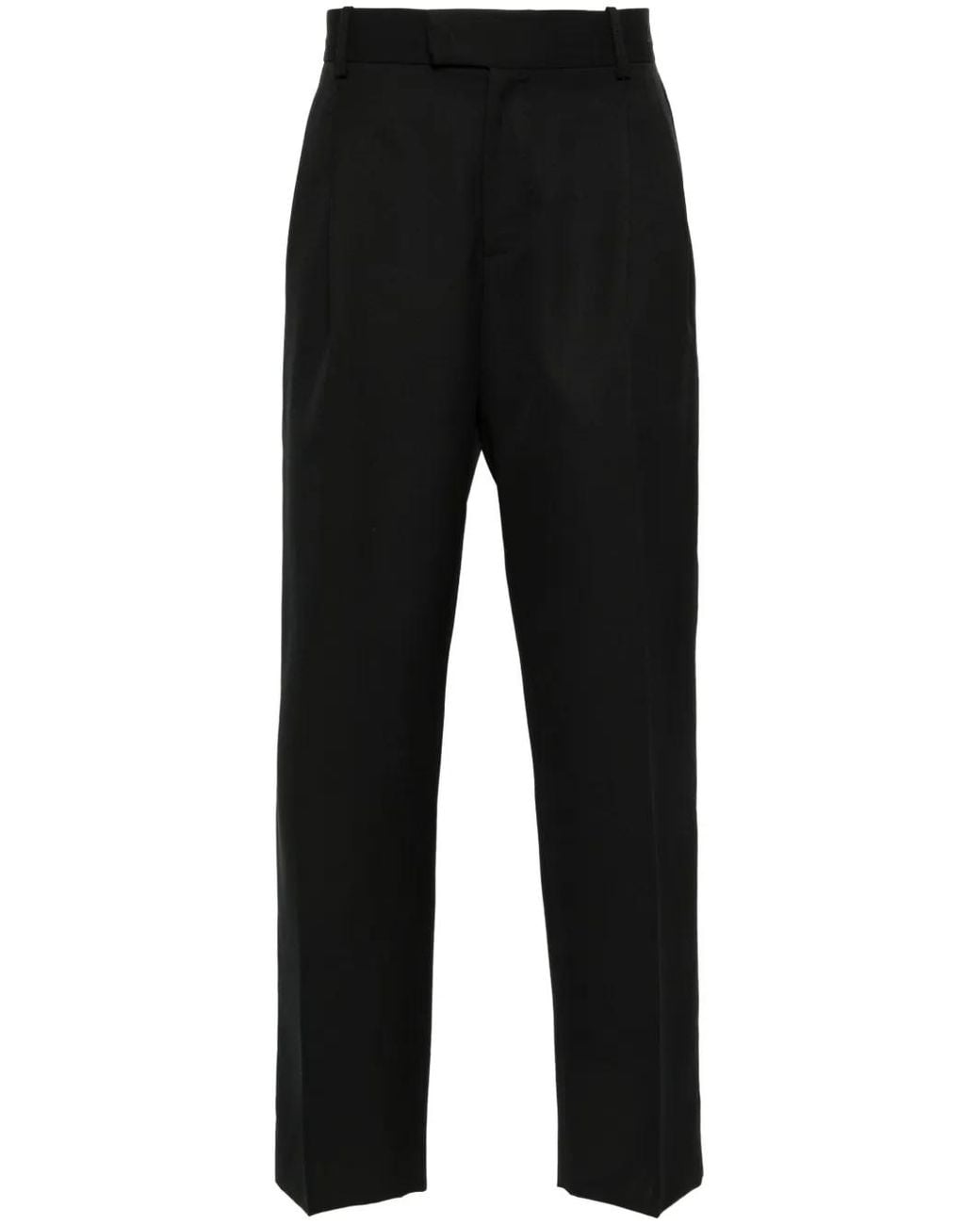 Drole de Monsieur Black Logo-Embroidered Trousers for men