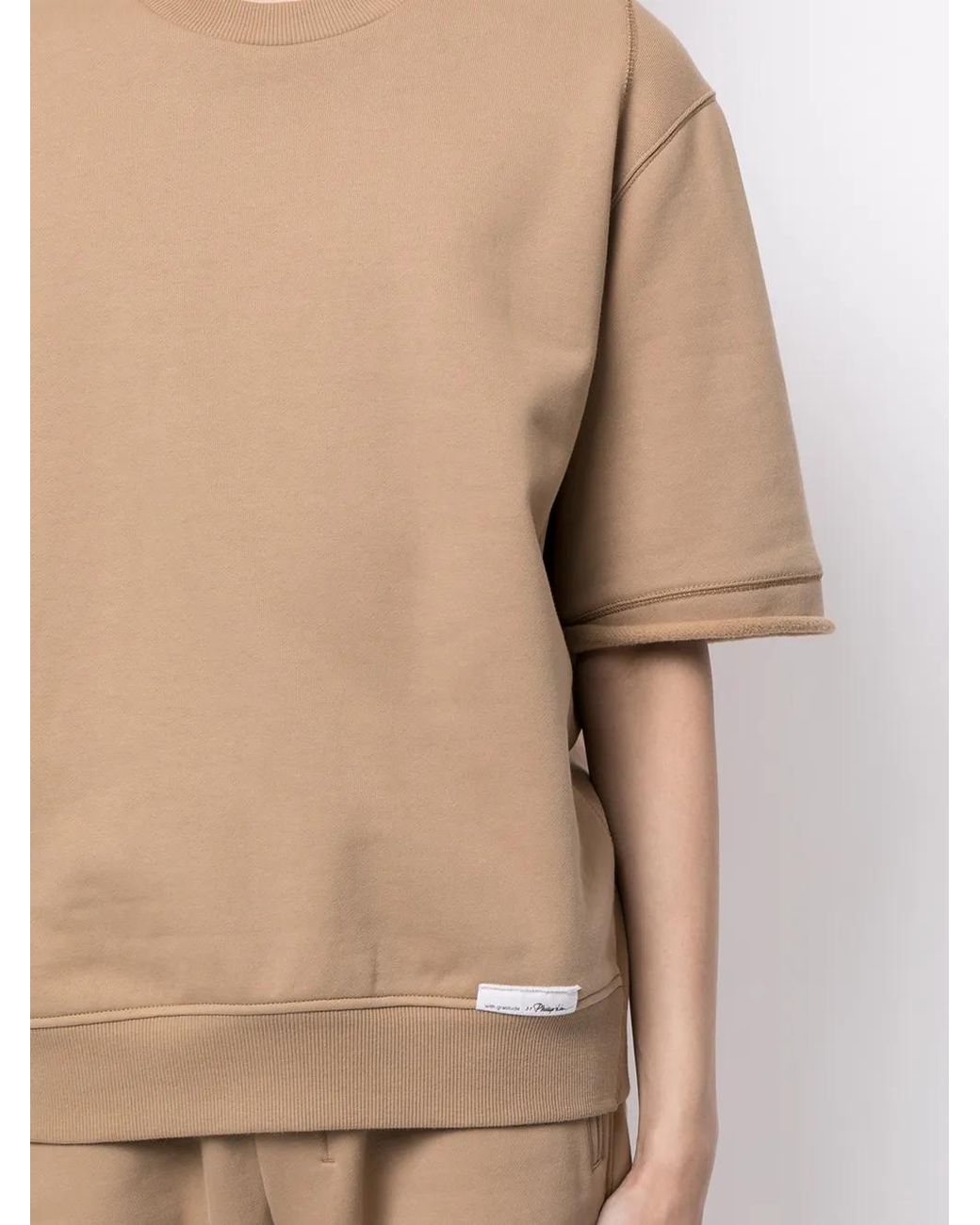 3.1 Phillip Lim Natural Logo Patch Detail T-Shirt for men