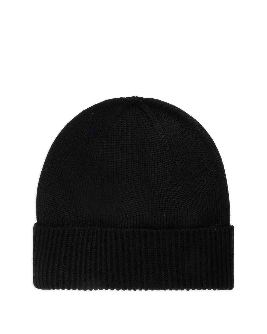 DSquared² Black Logo-Patch Beanie Hat Set for men