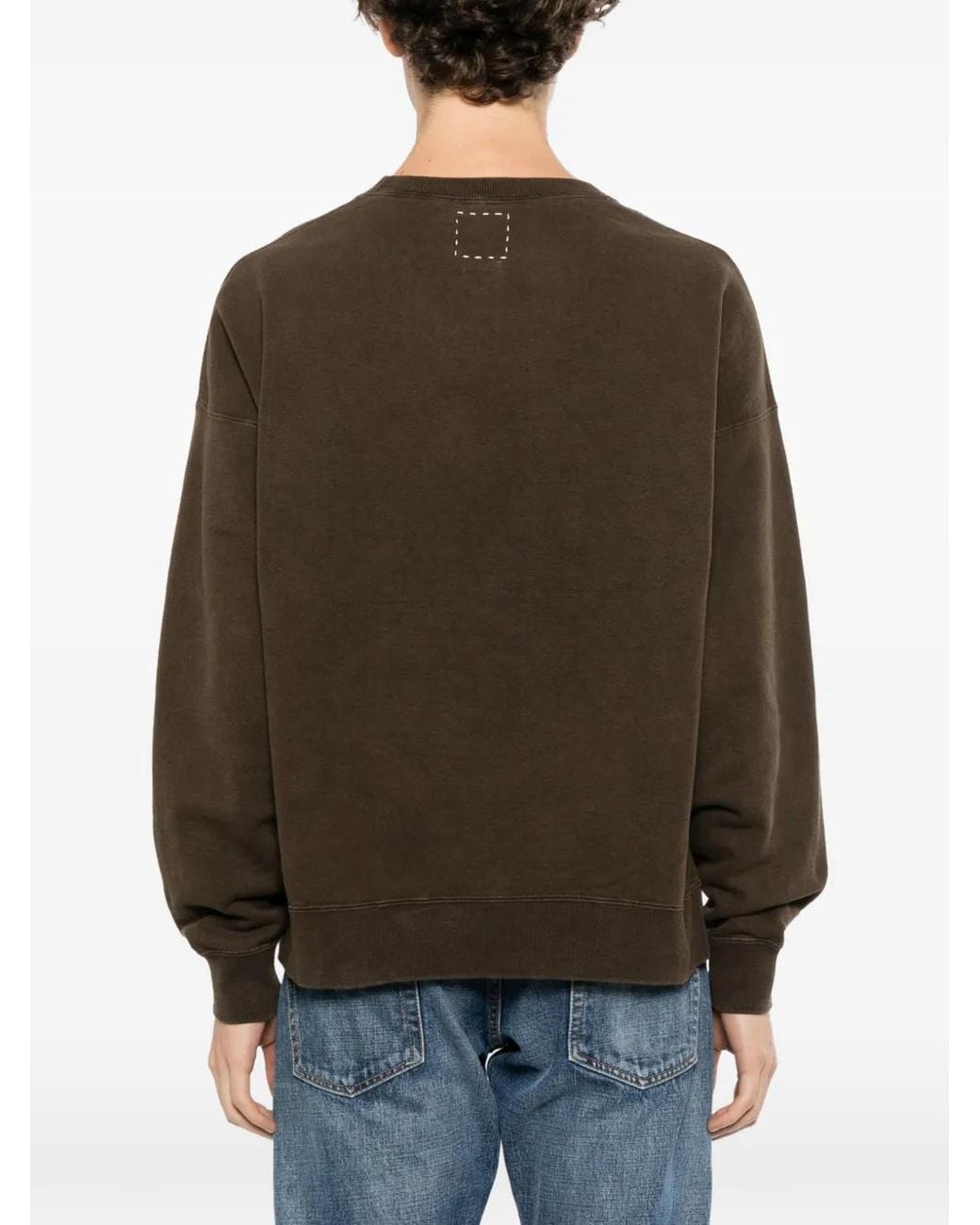 Visvim Brown Crew-Neck Sweater for men