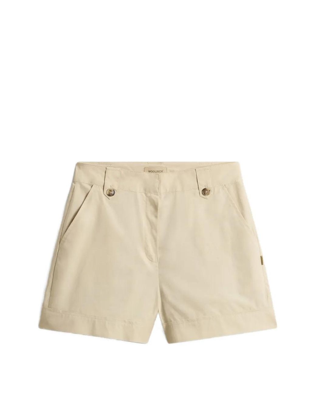 Woolrich Natural Belt Loops Shorts