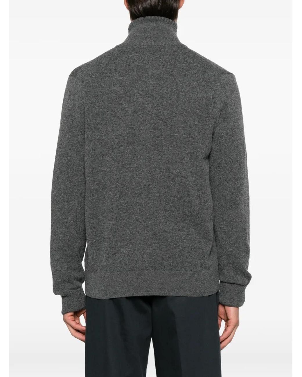 Marc O' Polo Gray Zip-Up Knitted Cardigan for men