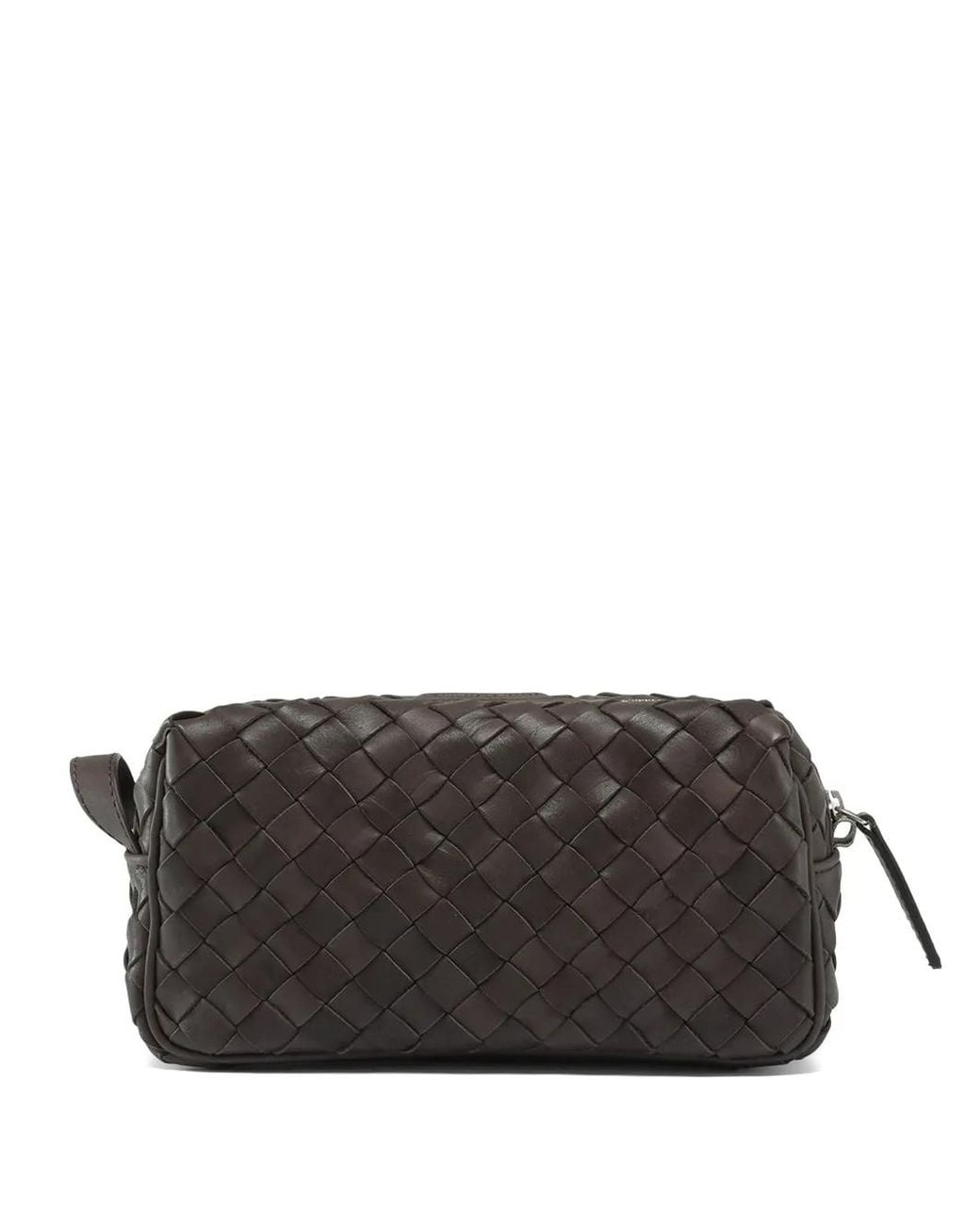 Officine Creative Gray Armor 014 Woven Leather Pouch for men