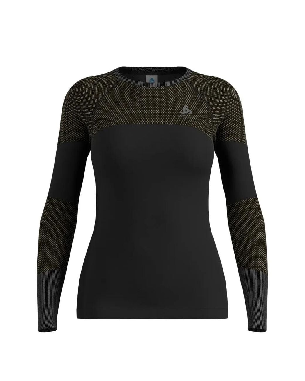 Odlo Black Panelled Long-Sleeved Top