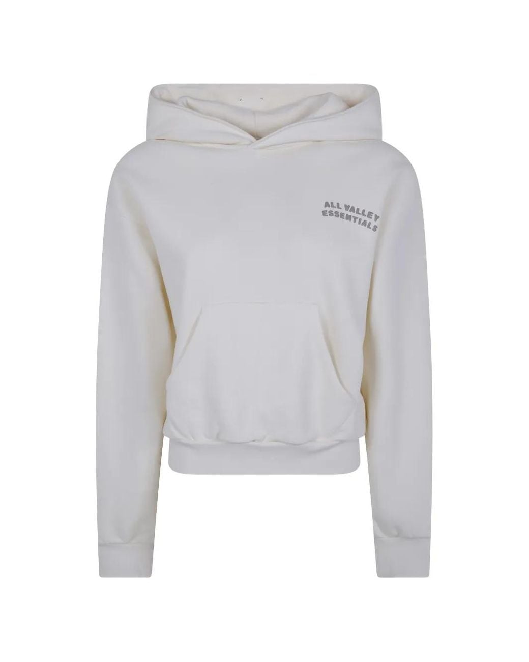 Fear Of God White 90S Fleece Hoodie Classic-Fit