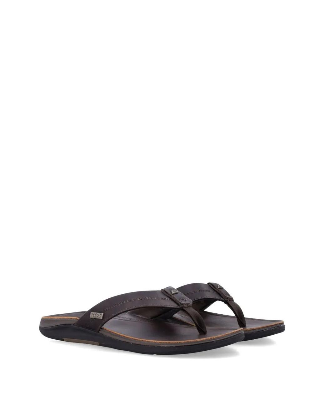 Reef White Offshore Logo-Plaque Flip Flops for men