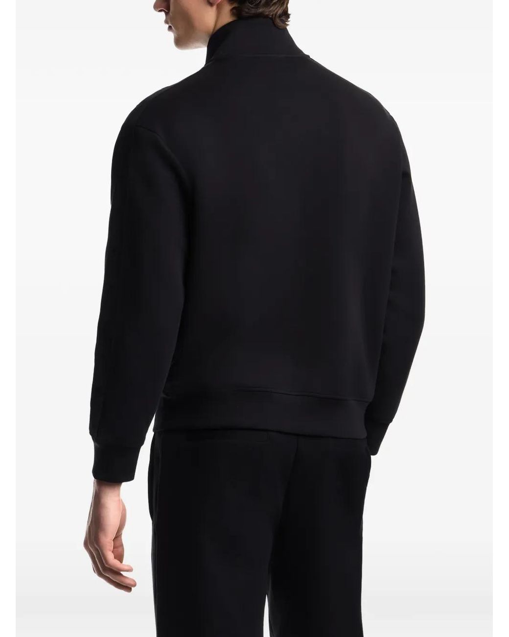 Emporio Armani Black Full-Zip Sweatshirt for men