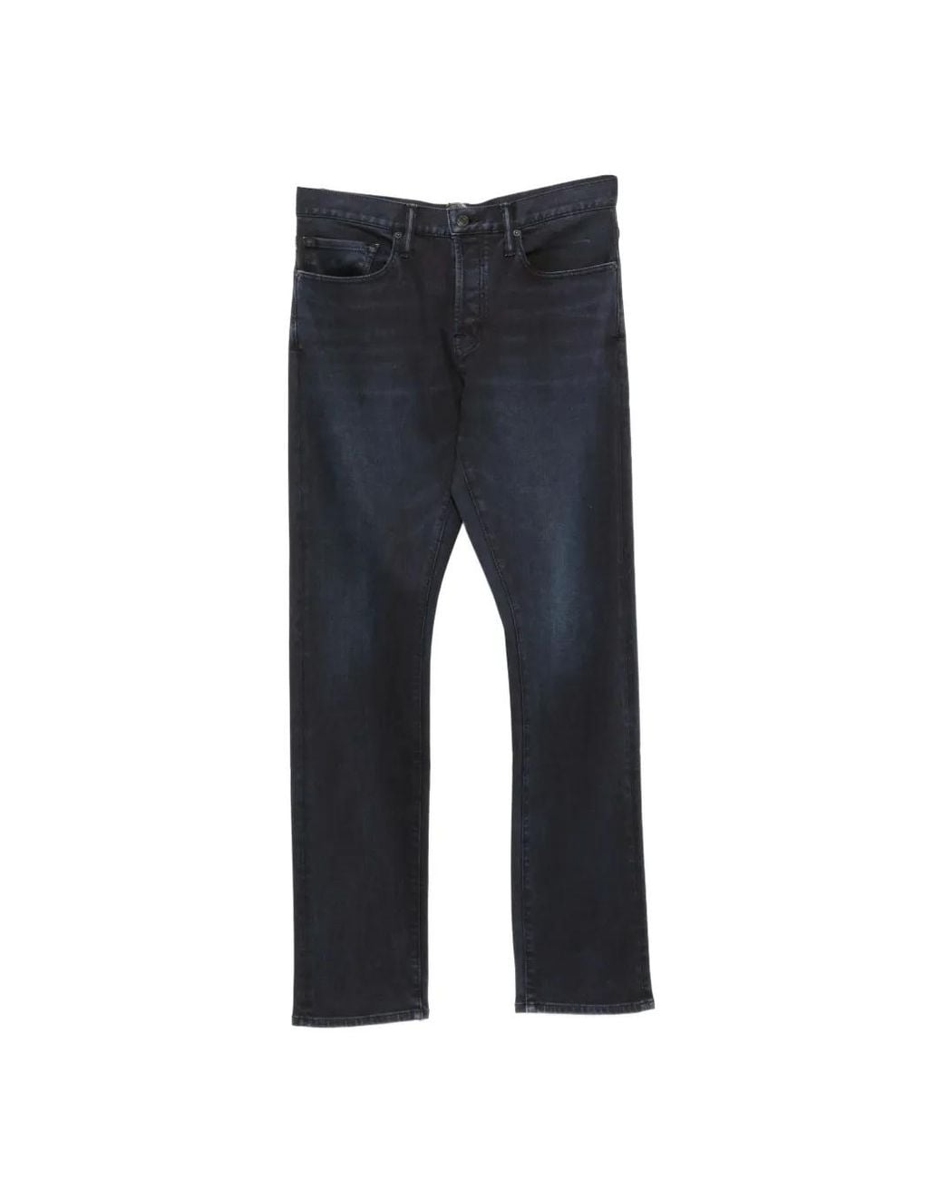 Tom Ford Blue Pantalon En Velours Côtelé for men