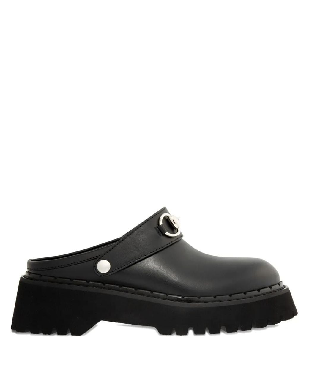 Gucci Black Mule With Horsebit, Leather