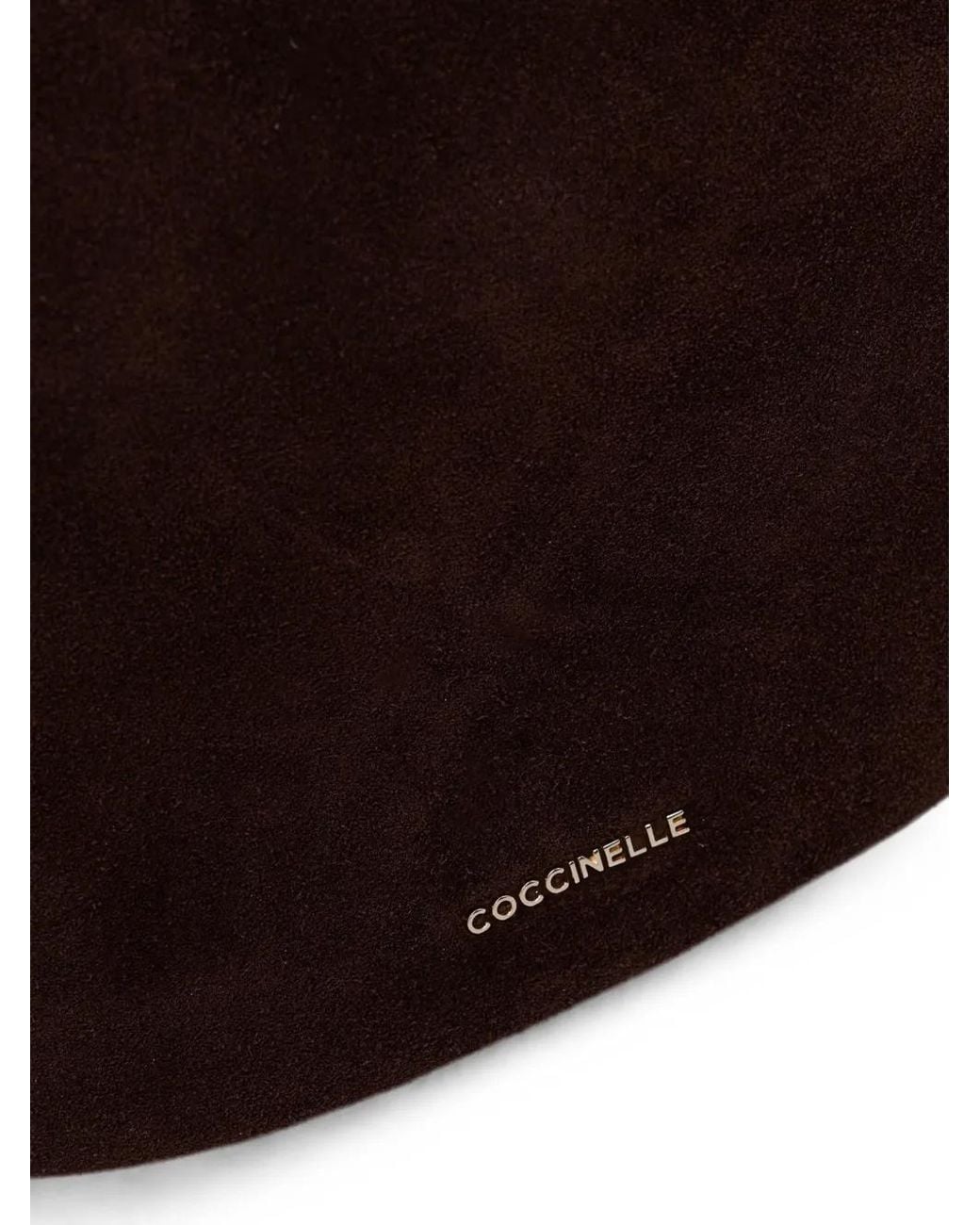 Coccinelle Brown Small Thess Suede Tote Bag